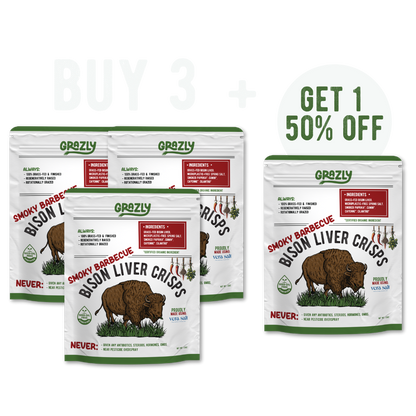 Bison Liver Crisps - 100% Grass-Fed/Finished - My American Goods