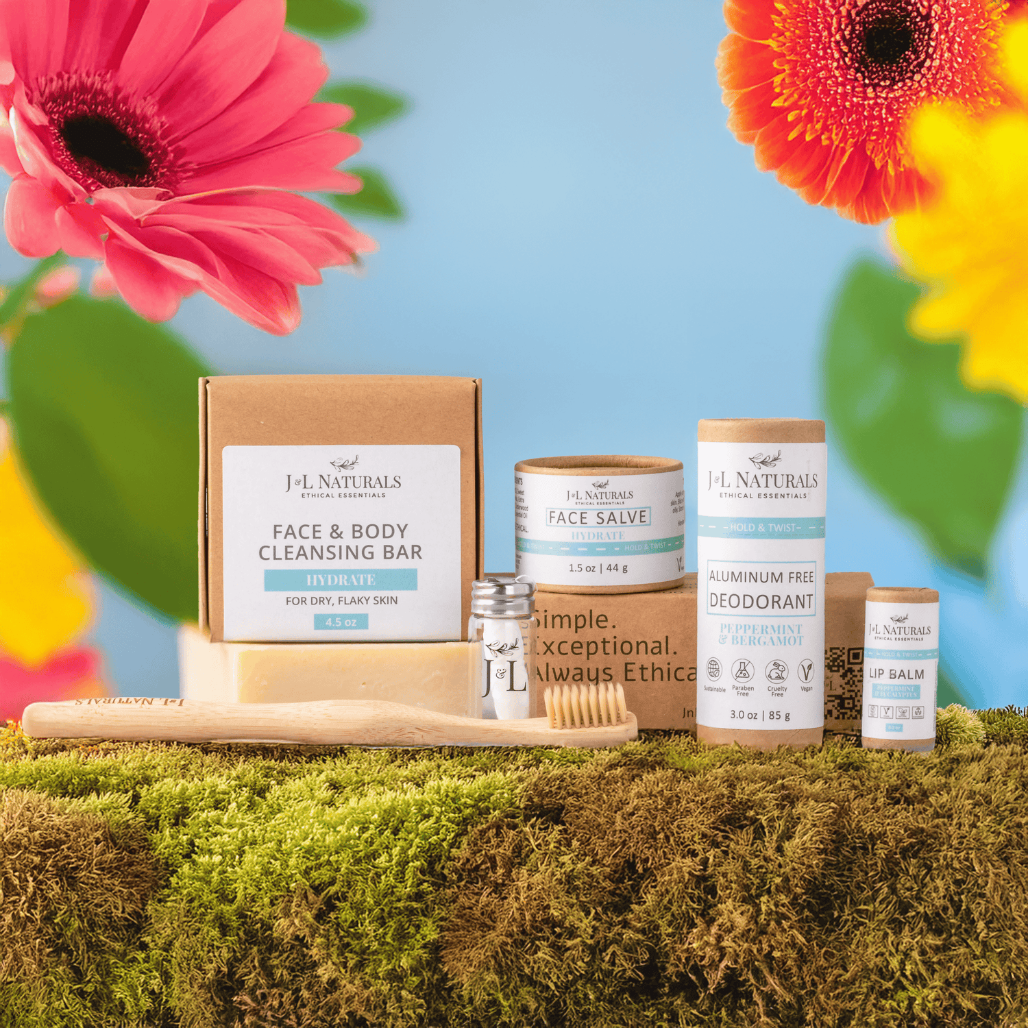 J&amp;L Naturals Self Care Kit Essentials Self Care Kit (7-Piece Set)