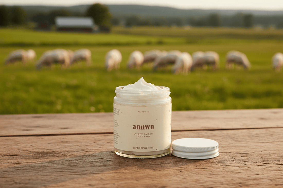 Annwn Whipped Tallow Balm 4oz Garden Blend Body Balm