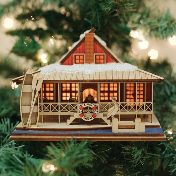 Old World Christmas 3.5 X 3.25 X 5 / 80046 Lake House Ornament