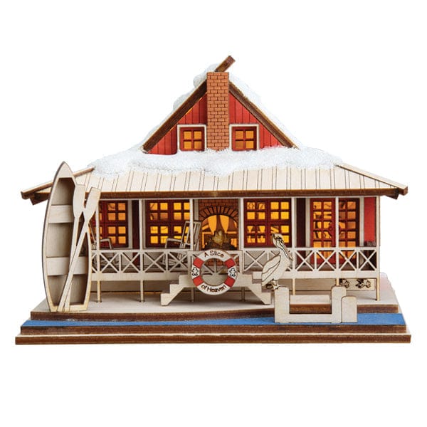 Old World Christmas 3.5 X 3.25 X 5 / 80046 Lake House Ornament