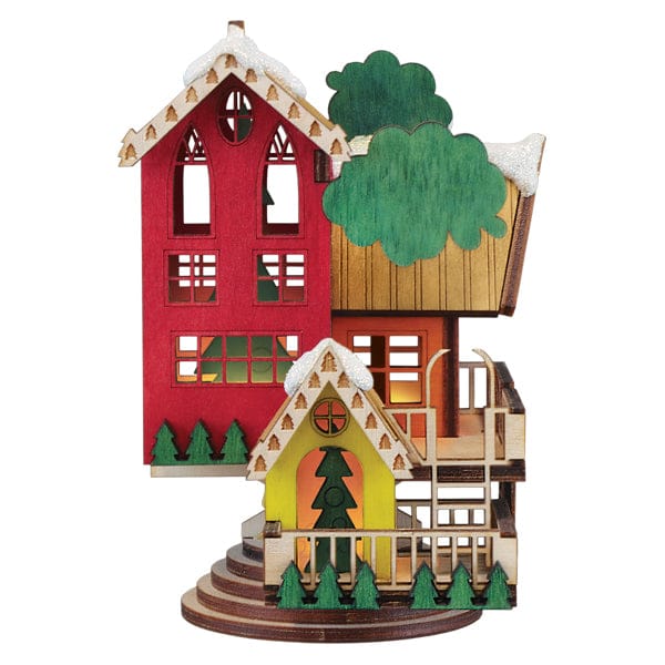 Old World Christmas 5 X 3.25 X 3.75 / 80054 Christmas Tree House Ornament