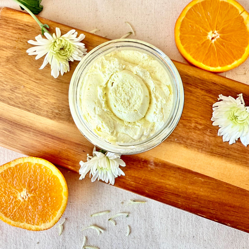 UnTamed Naturals 🍊 Orange Cream Whipped Soap – A Lush, Dreamy Cleanse