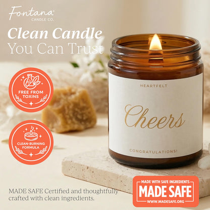 Cheers! Congratulations Jar Candle