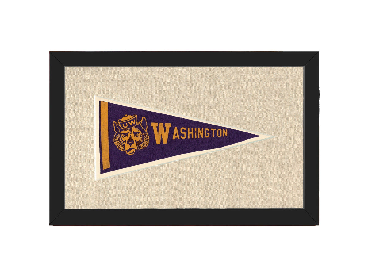 Americana Memories Vintage Pennants and Memorabilia Vintage University of Washington Pennant
