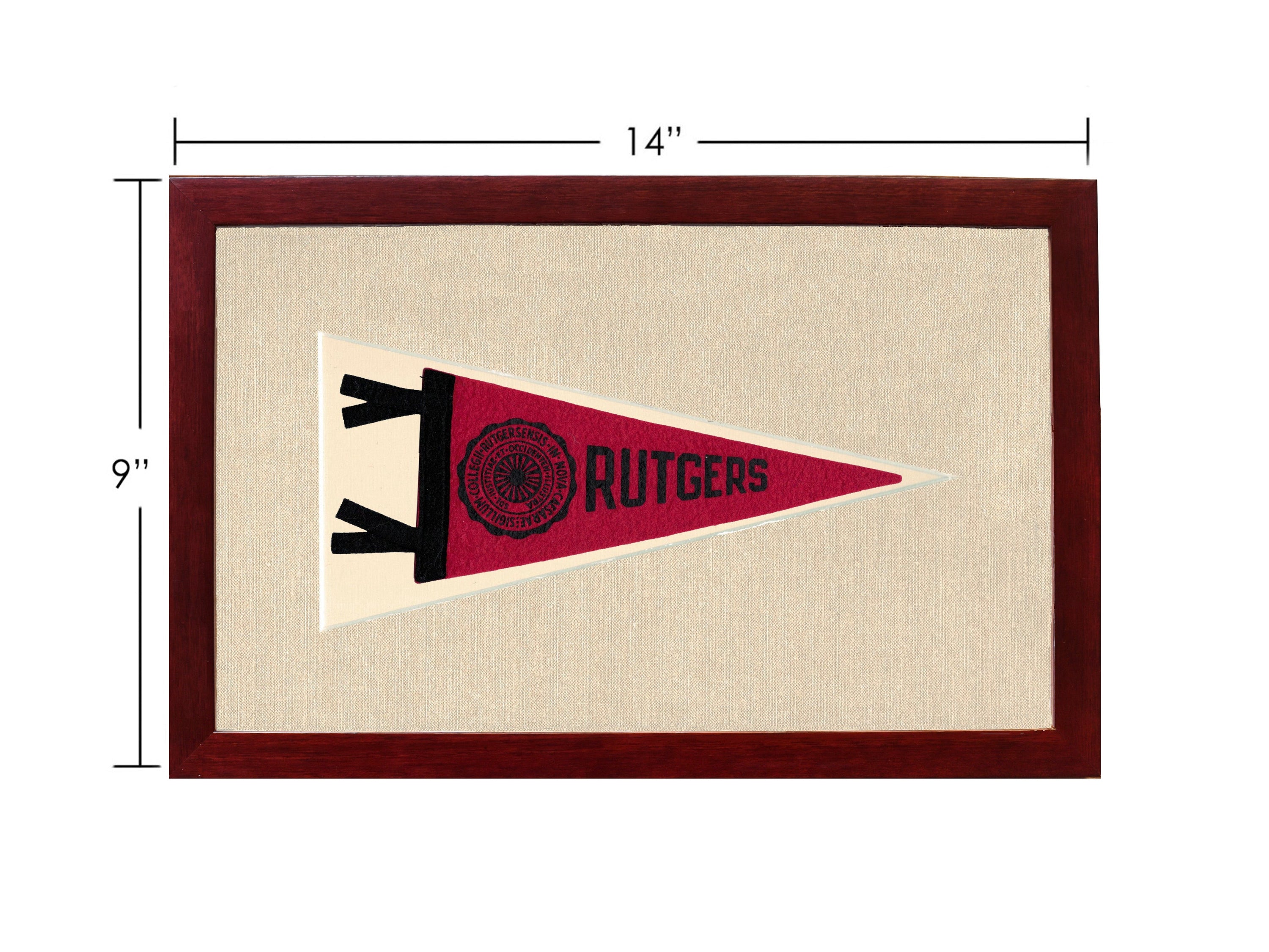 Vintage Rutgers University Pennant