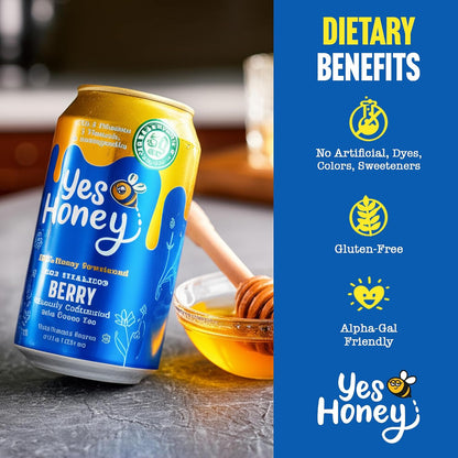 Bee Vitalized Sparkling Honey Sweetened Berry Tea