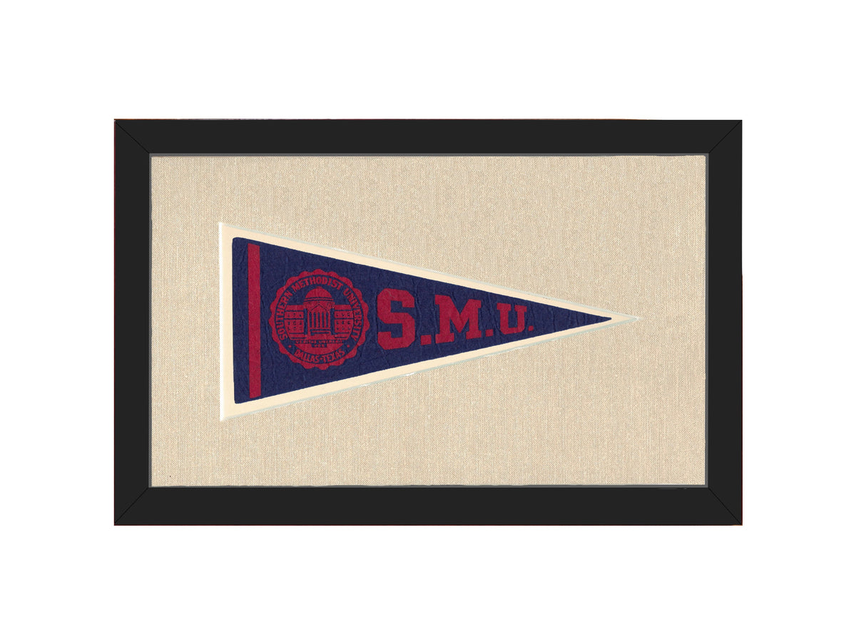 Vintage Southern Methodist University Pennant
