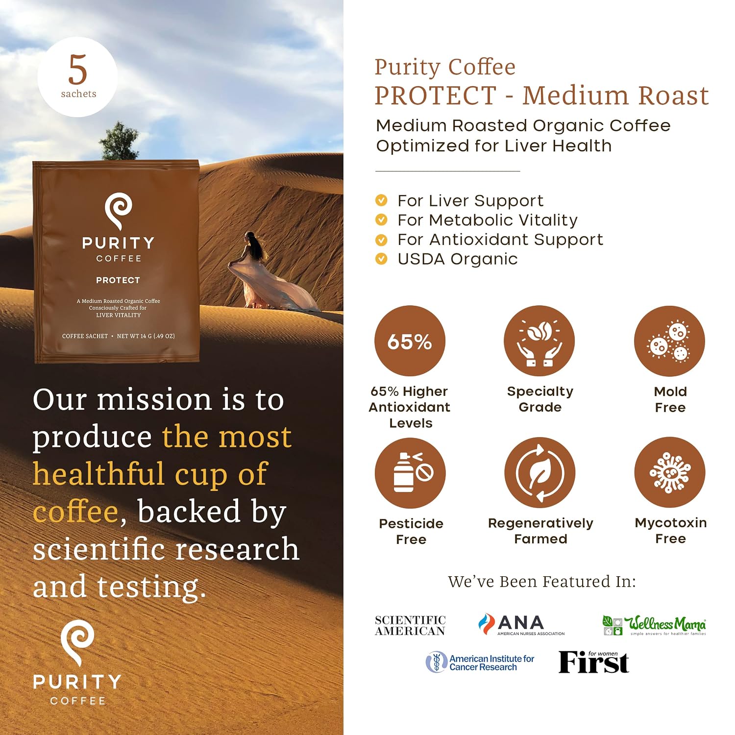 PROTECT: Light-Medium Roast Single-Serve Pocket Purity™