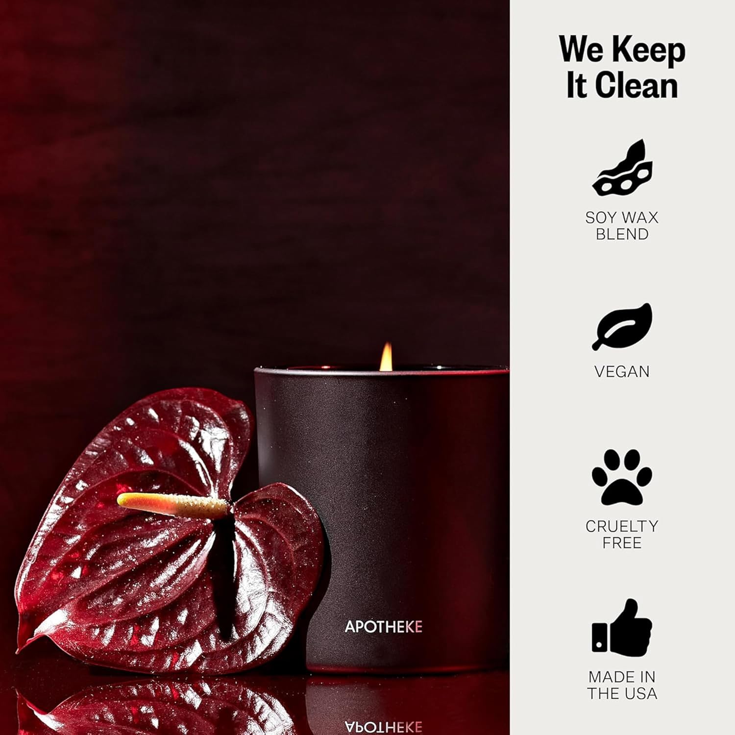 APOTHEKE 3-Wick Candles Charcoal Rouge 3-Wick Candle