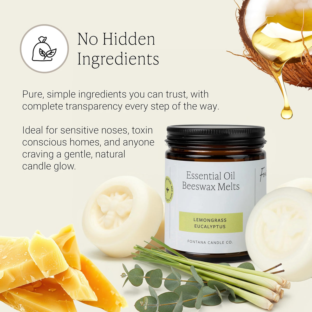 Lemongrass Eucalyptus Wax Melts