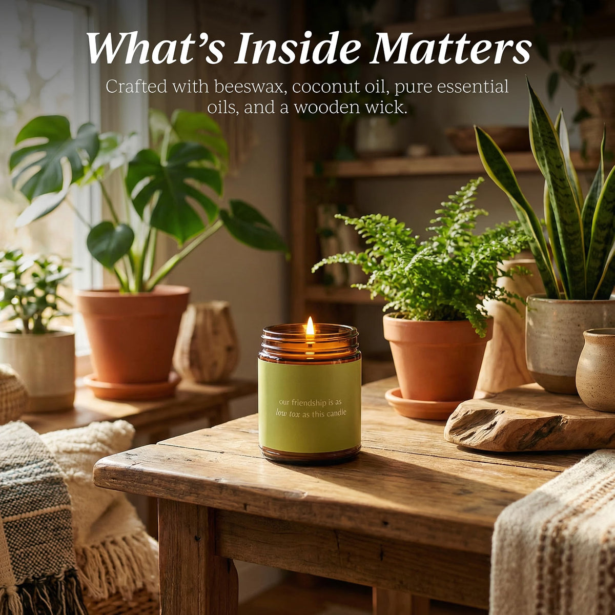 Low Tox Friendship Jar Candle