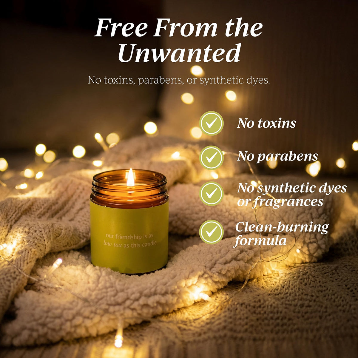 Low Tox Friendship Jar Candle