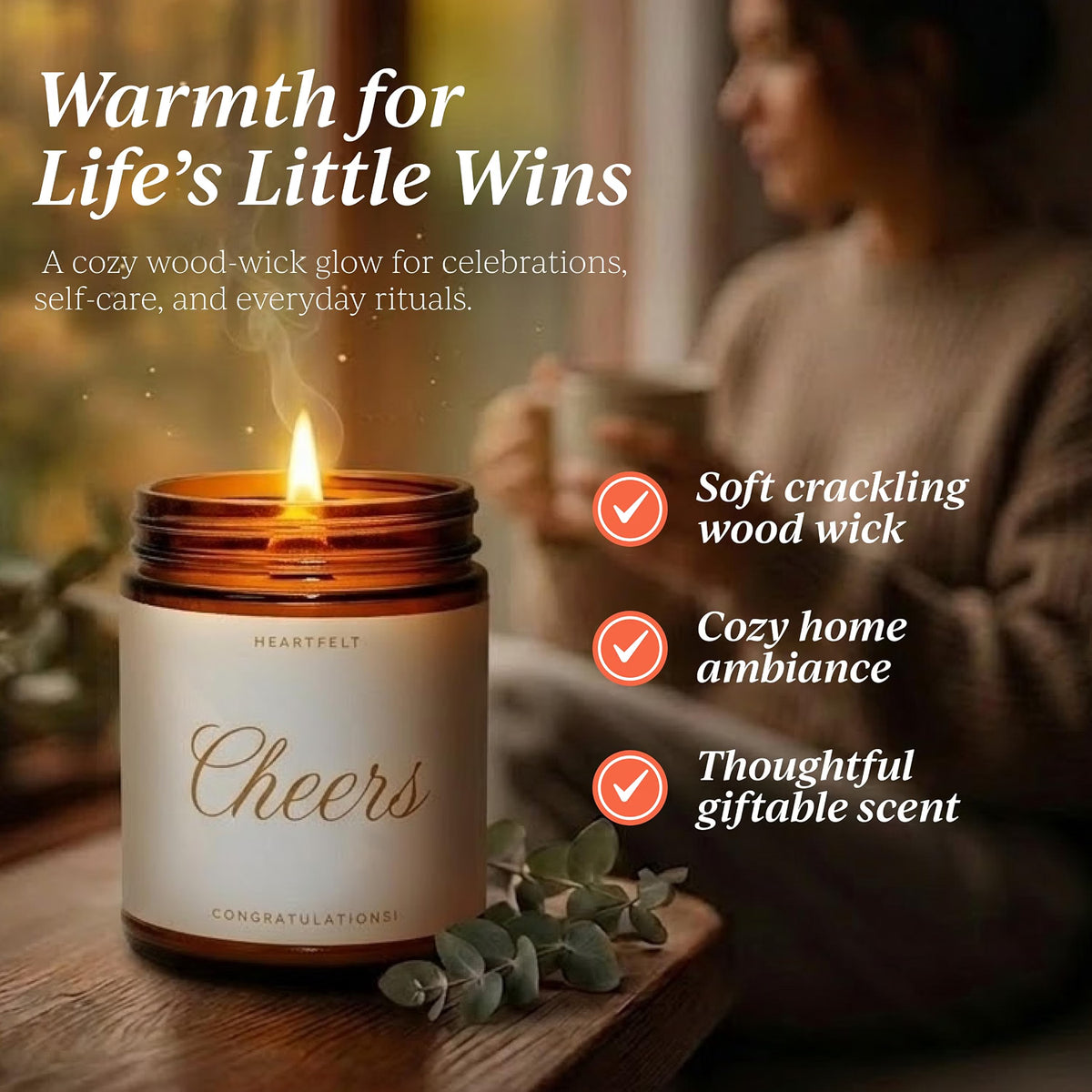 Cheers! Congratulations Jar Candle