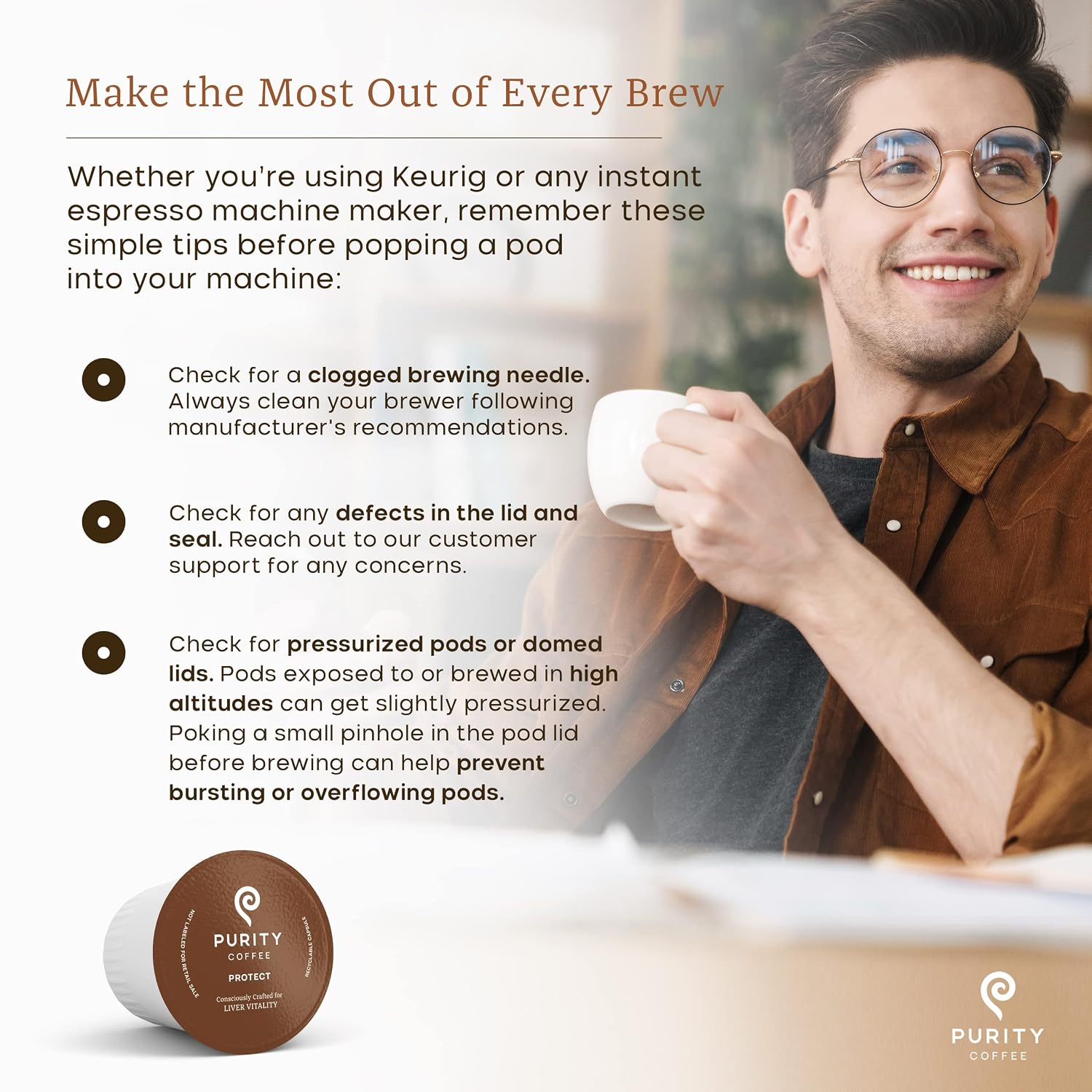 PROTECT: Light-Medium Roast Single-Serve Purity Pods™