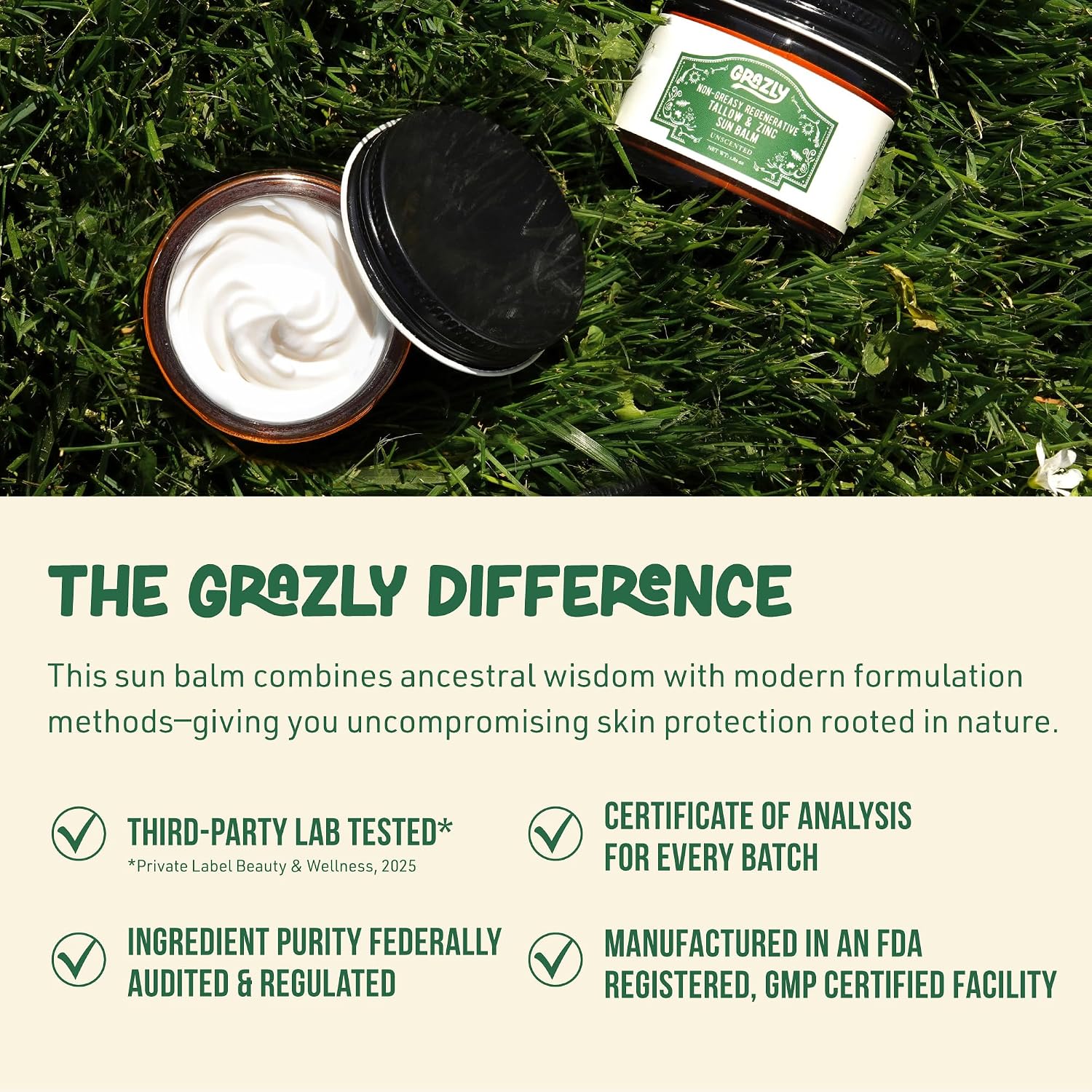 Regenerative Tallow &amp; Zinc Sun Balm