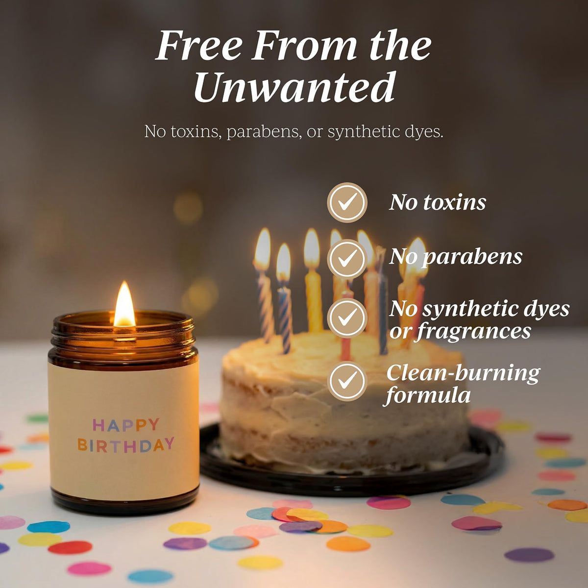Happy Birthday Jar Candle