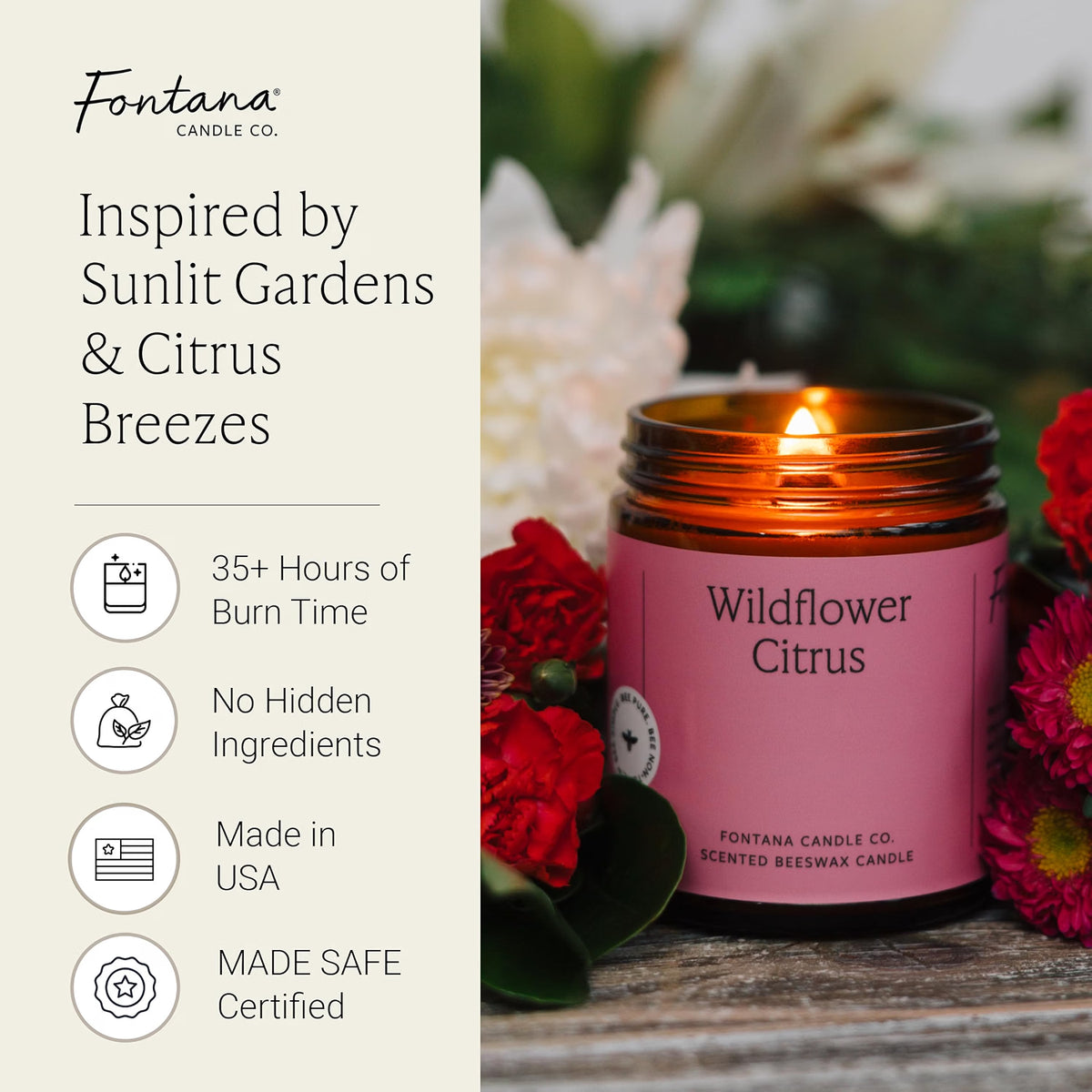 Wildflower Citrus Jar Candle