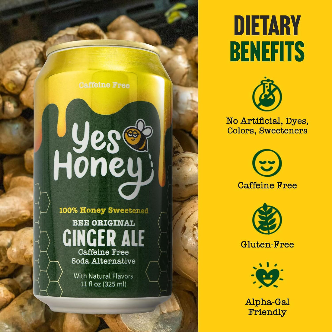 Bee Original Ginger Ale Soda Alternative
