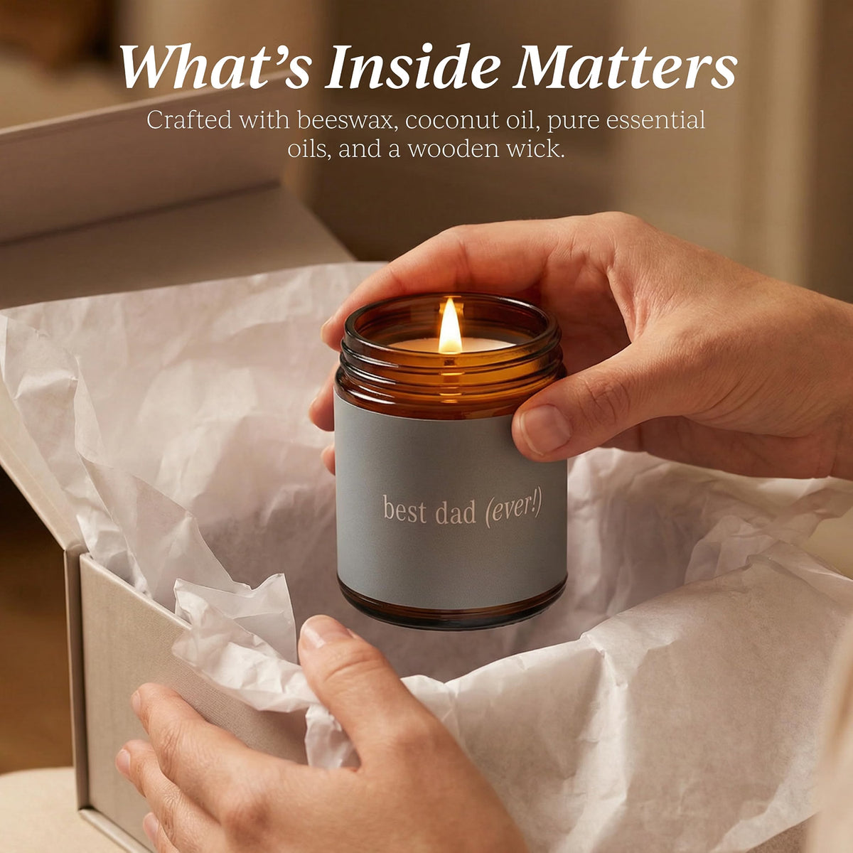 Best Dad Ever Jar Candle