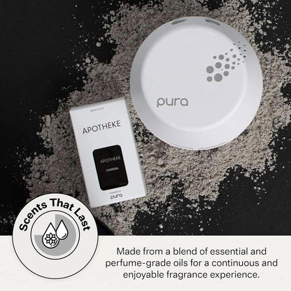 APOTHEKE Pura Smart Home Single Refills Charcoal Pura Smart Scent Fragrance Refill, Set of 2