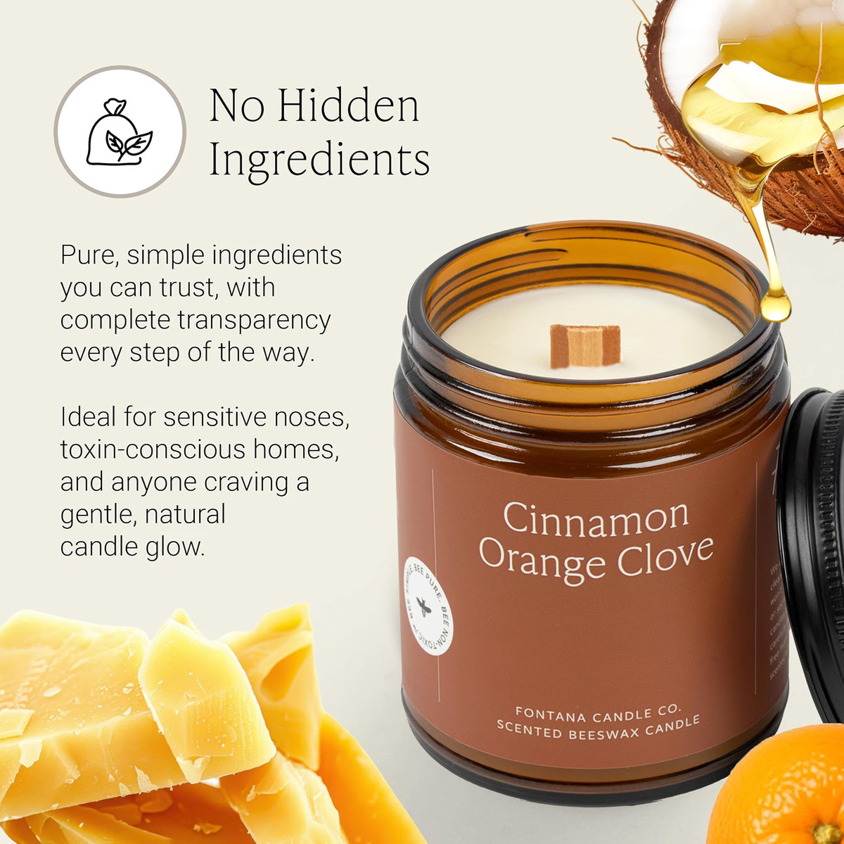 Cinnamon Orange Clove Jar Candle