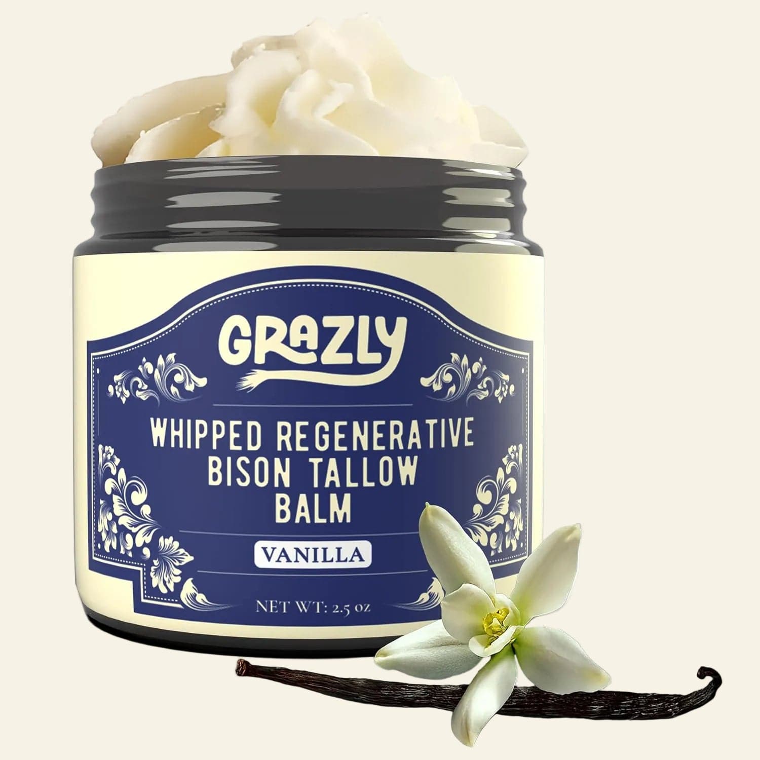 Whipped Bison Tallow &amp; Manuka Honey Moisturizing Balm