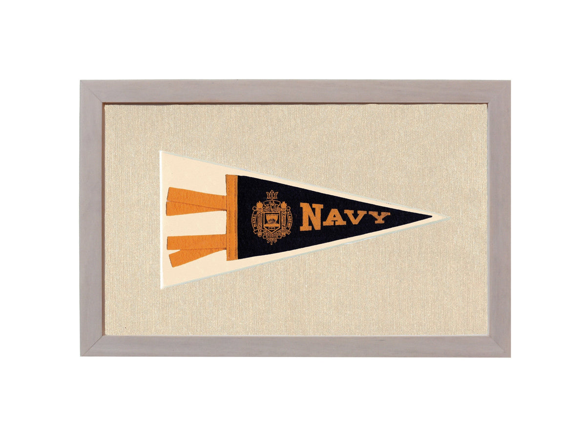 Americana Memories Vintage Pennants and Memorabilia Vintage Navy Pennant