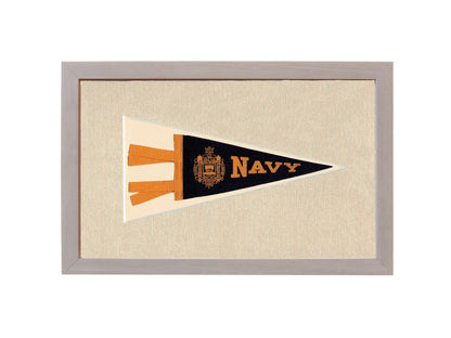 Americana Memories Vintage Pennants and Memorabilia Vintage Navy Pennant