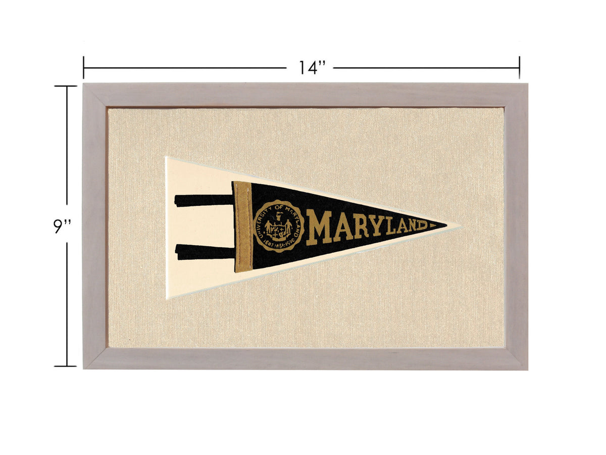 Vintage University of Maryland Pennant