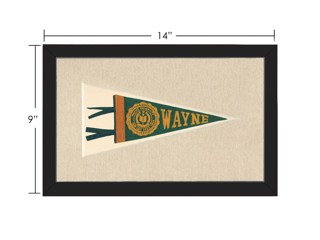 Americana Memories Vintage Pennants and Memorabilia Vintage Wayne University Pennant