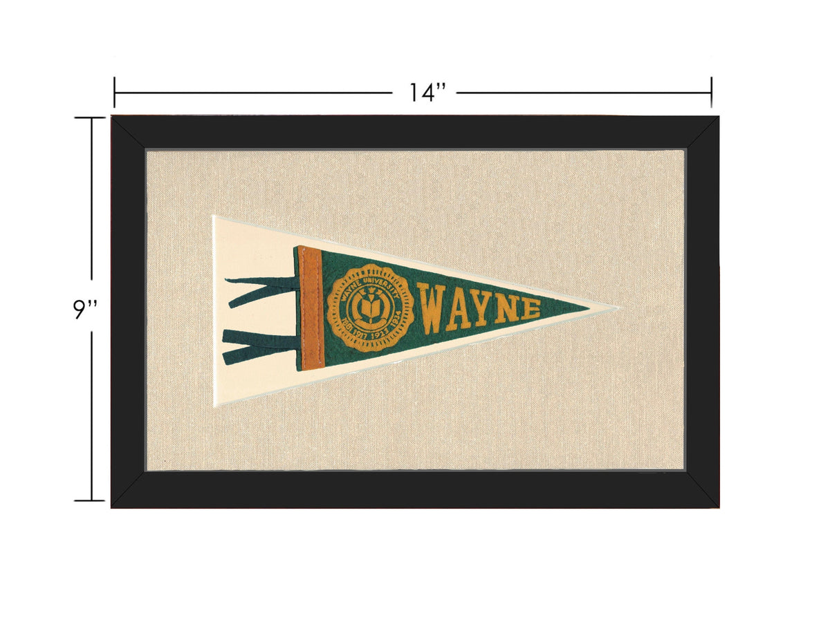 Americana Memories Vintage Pennants and Memorabilia Vintage Wayne University Pennant