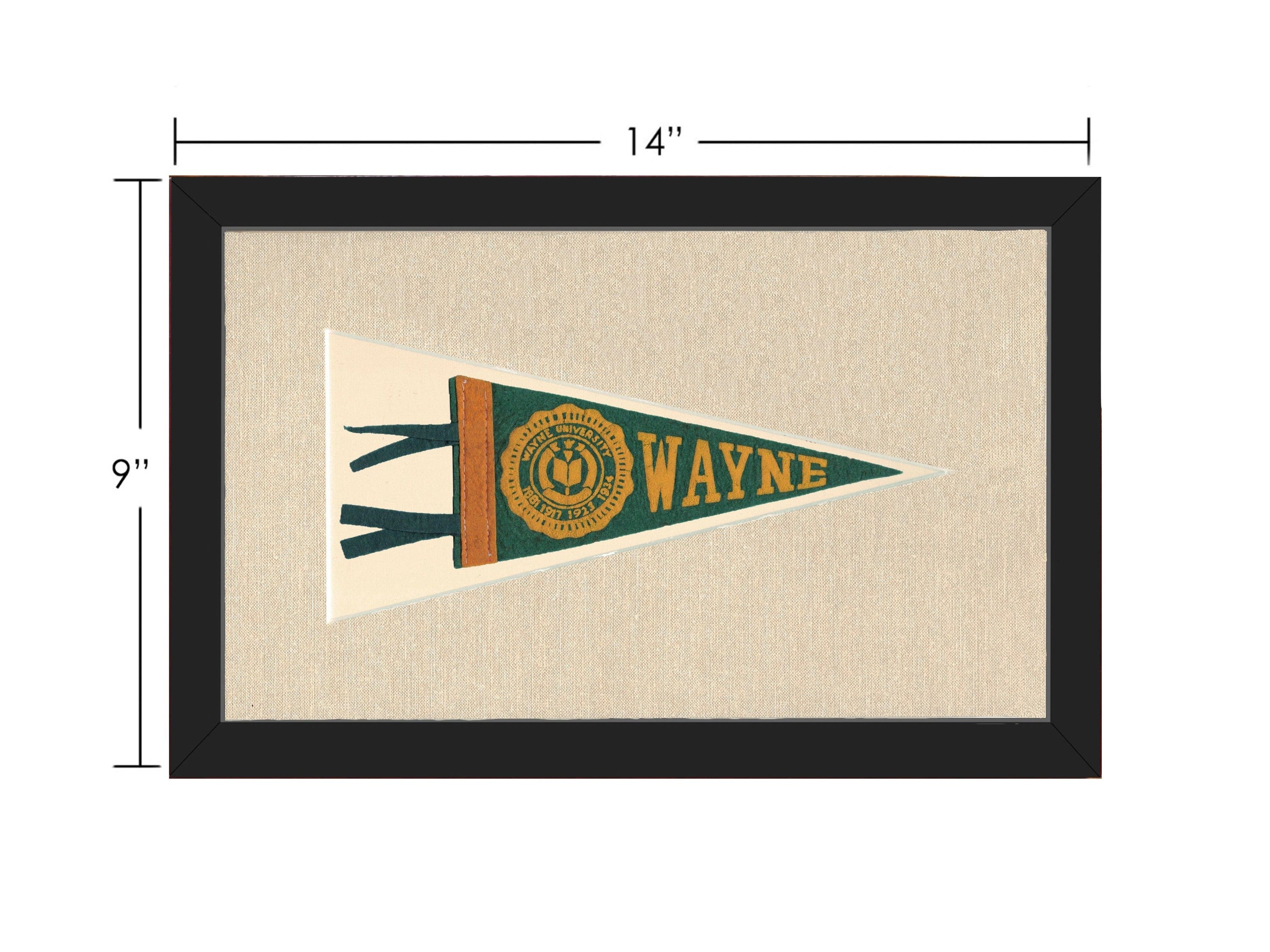 Americana Memories Vintage Pennants and Memorabilia Vintage Wayne University Pennant