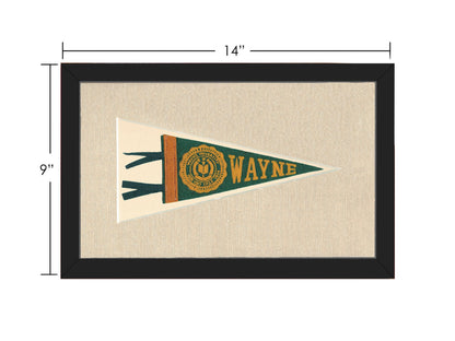 Americana Memories Vintage Pennants and Memorabilia Vintage Wayne University Pennant