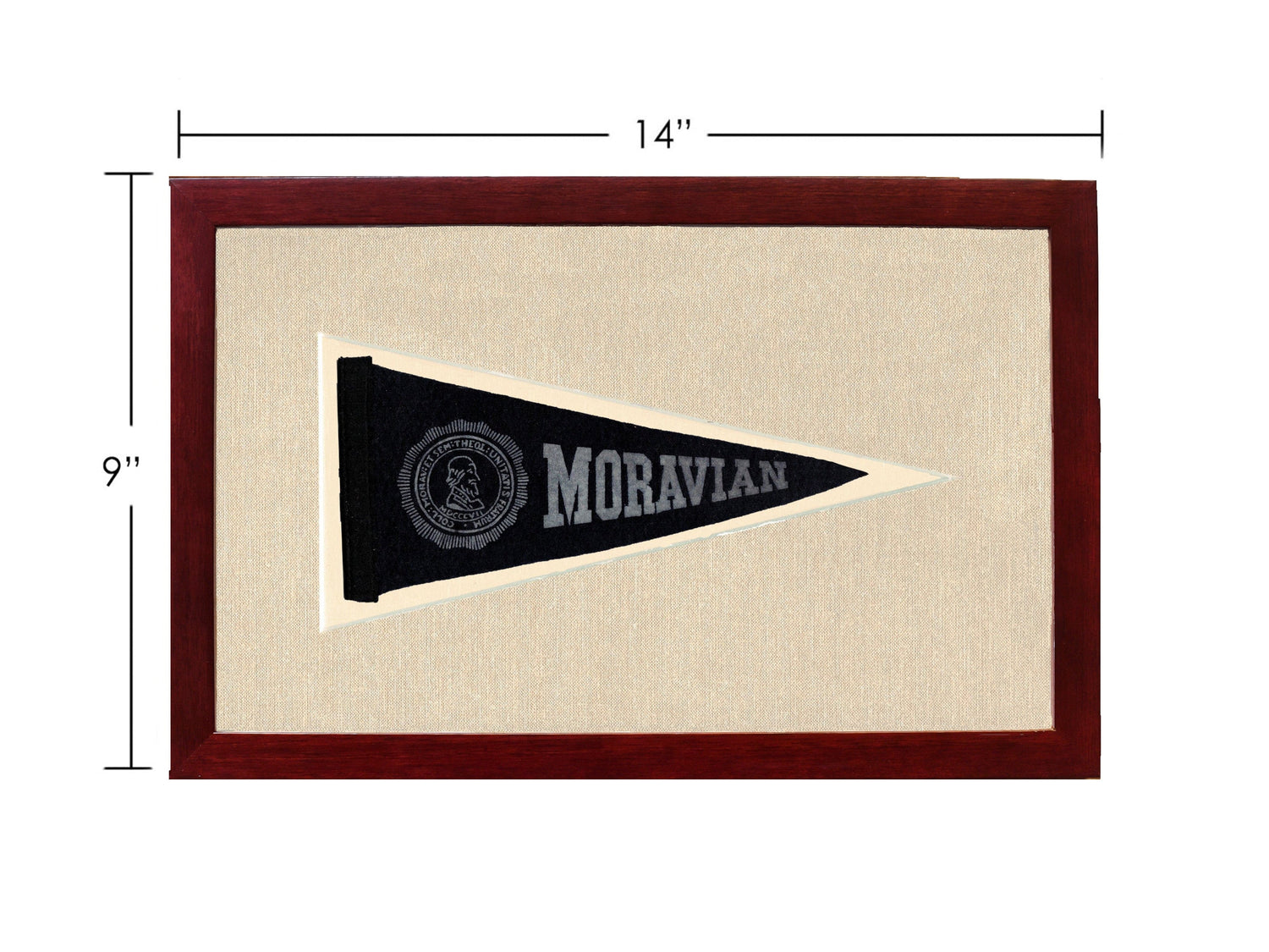 Americana Memories Vintage Pennants and Memorabilia Vintage Moravian University Pennant
