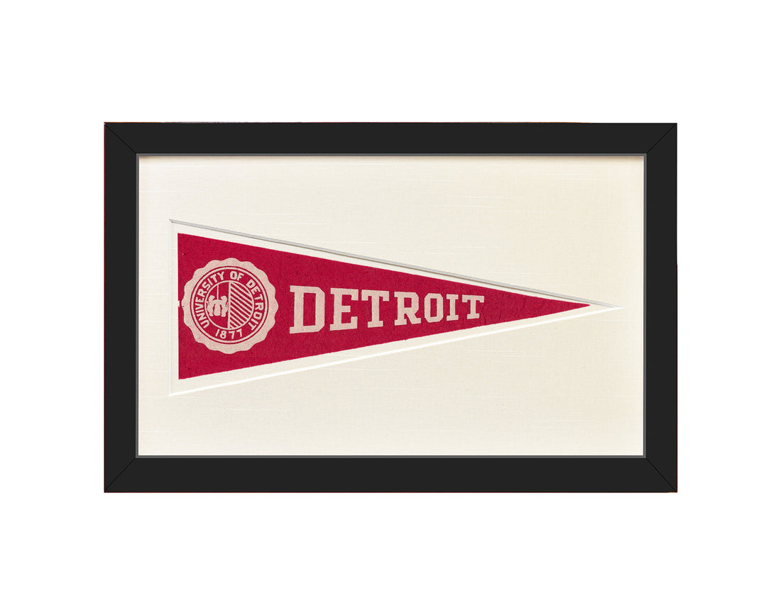 Vintage Detroit University Hormel Pennant