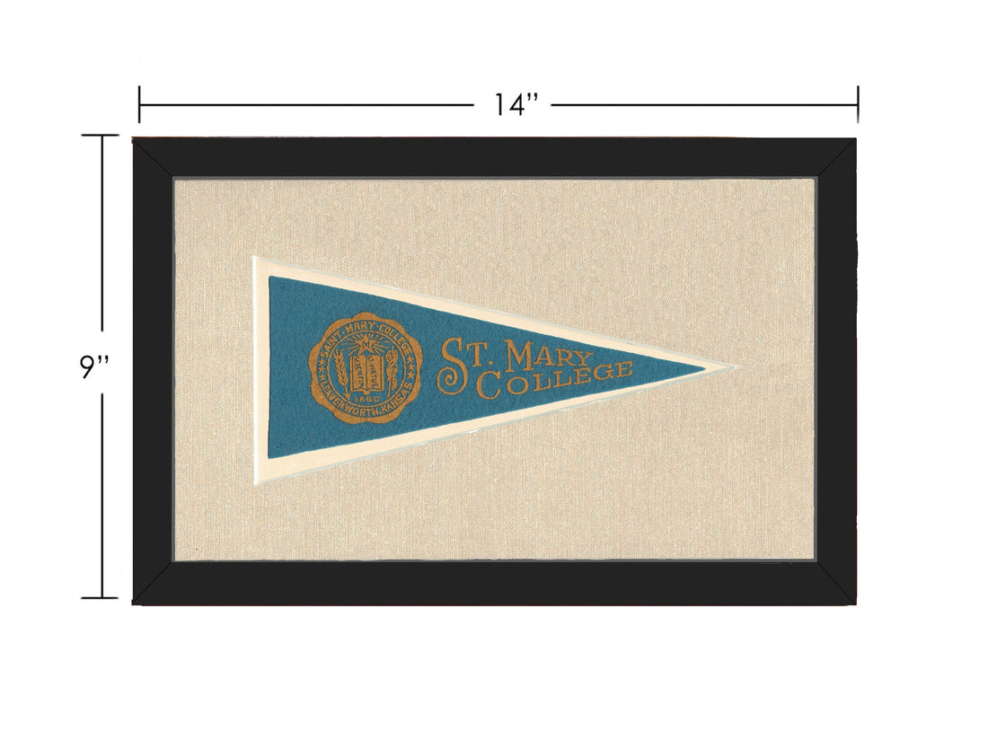 Americana Memories Vintage Pennants and Memorabilia Vintage St Mary College Pennant
