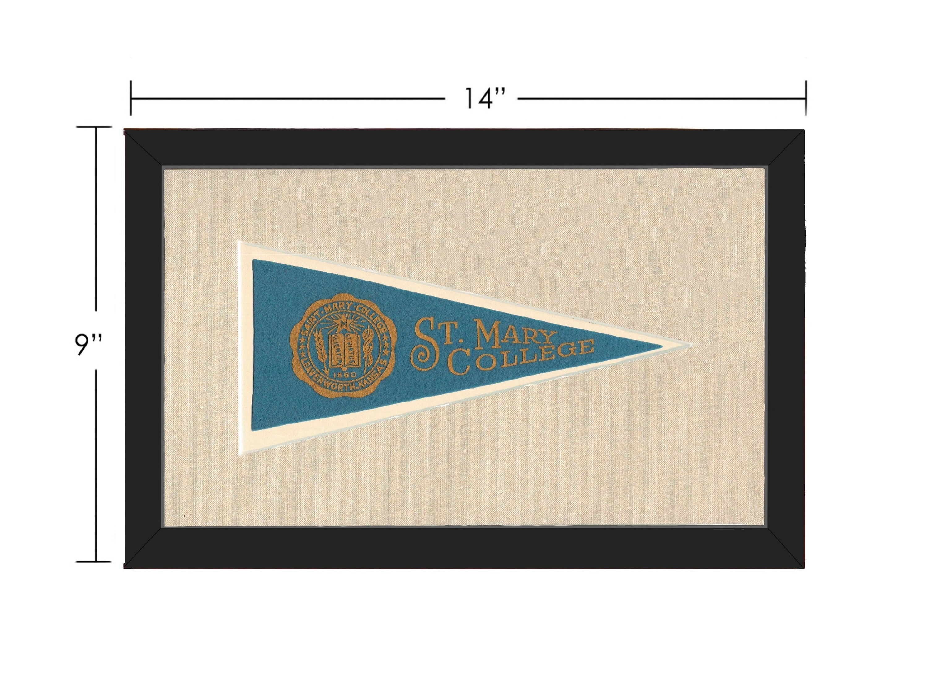Americana Memories Vintage Pennants and Memorabilia Vintage St Mary College Pennant