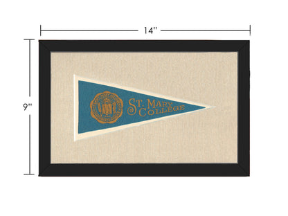 Americana Memories Vintage Pennants and Memorabilia Vintage St Mary College Pennant