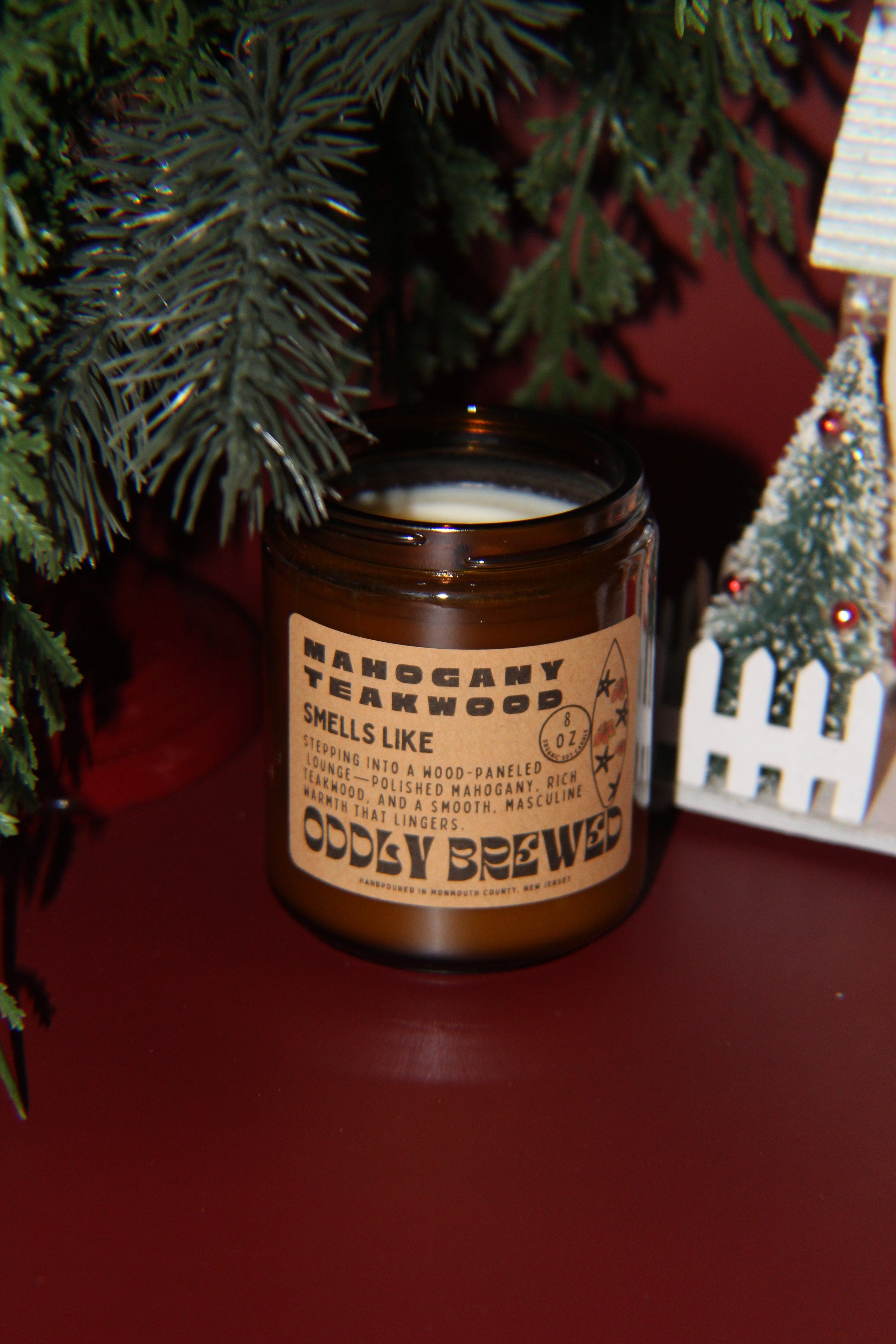 Mahogany Teakwood Soy Candle