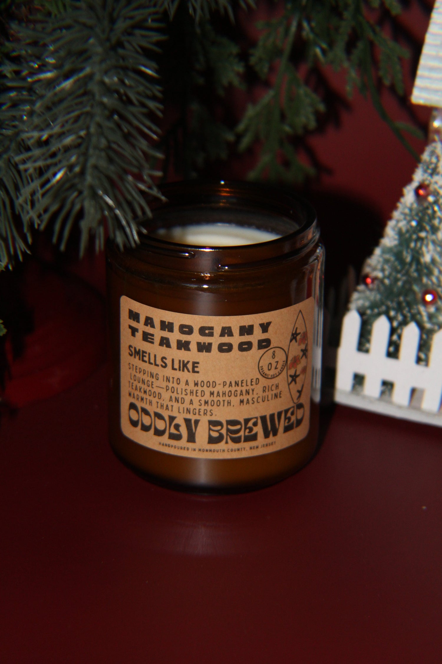 Mahogany Teakwood Soy Candle