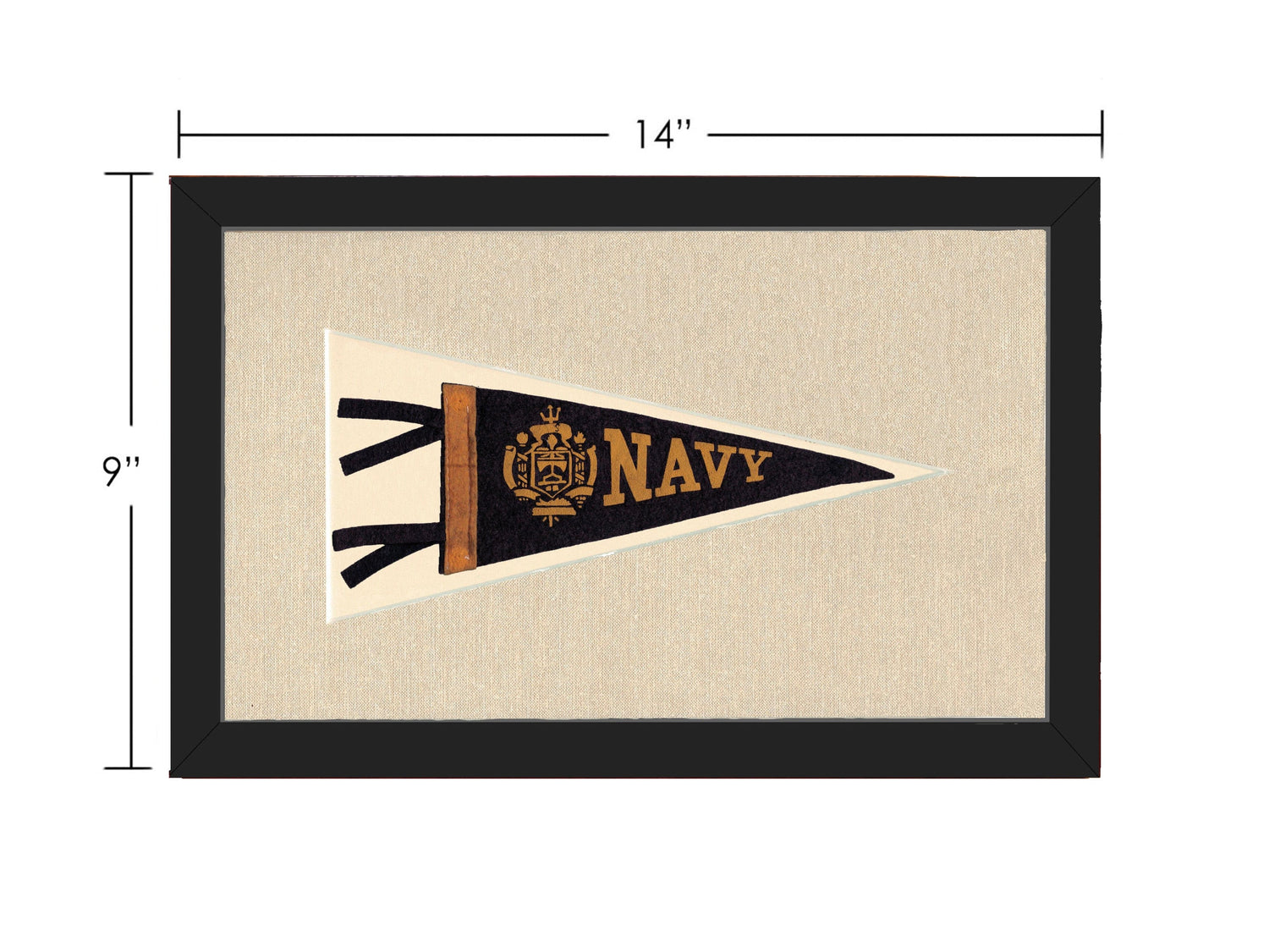 Americana Memories Vintage Pennants and Memorabilia Vintage Navy Pennant