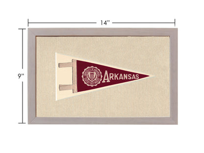 Vintage University of Arkansas Pennant