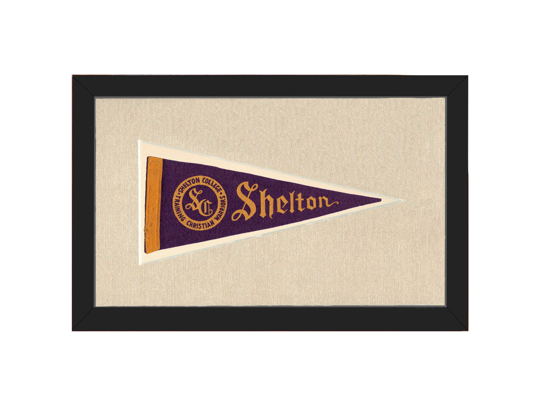 Vintage Shelton College Pennant