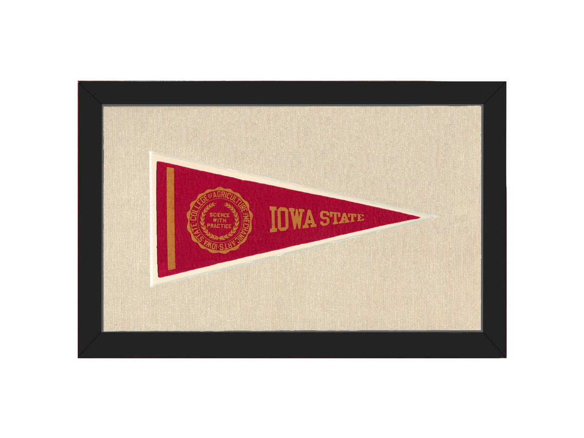 Americana Memories Vintage Pennants and Memorabilia Vintage Iowa State Pennant