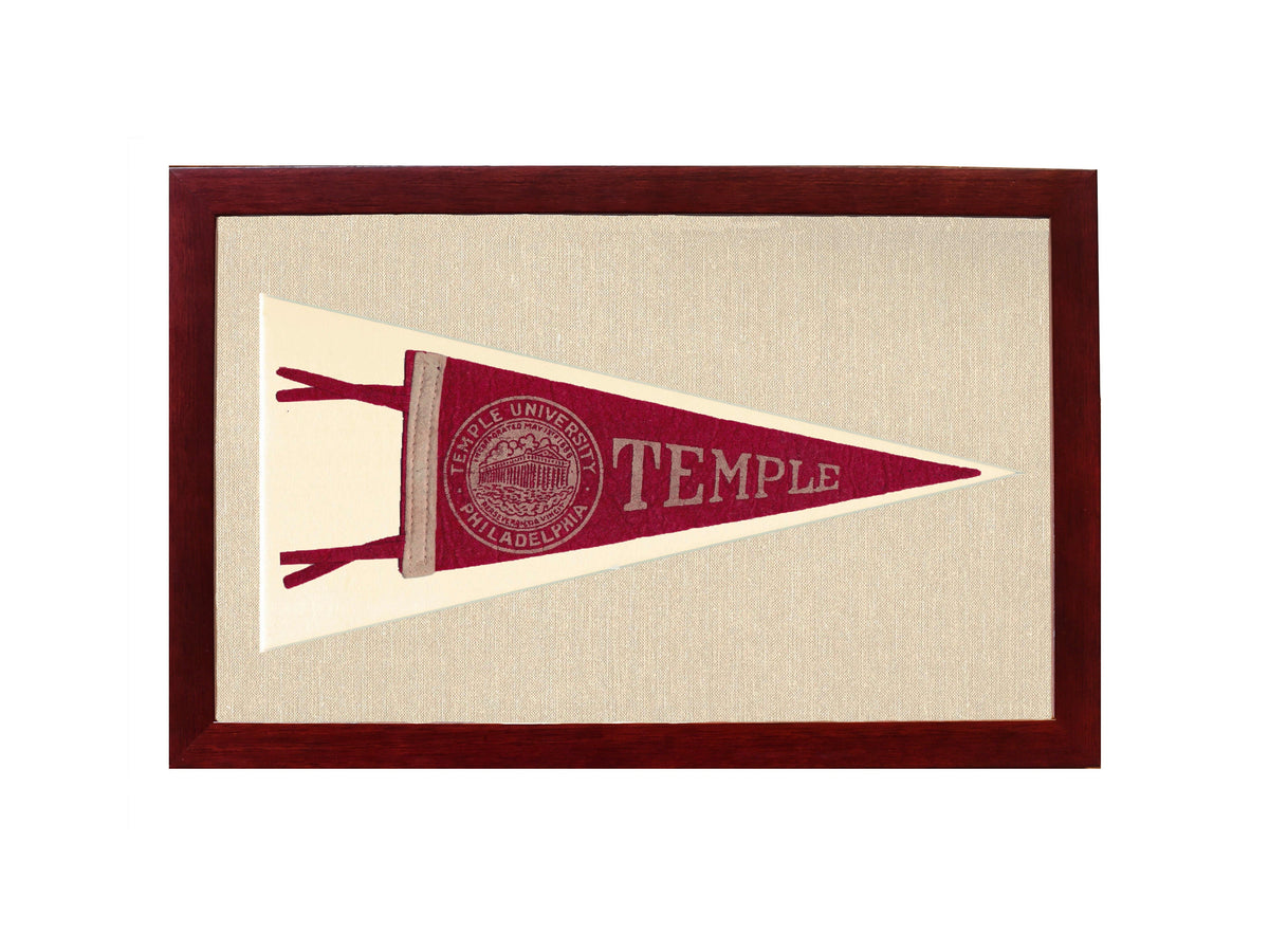 Vintage Temple University Pennant