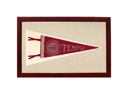 Vintage Temple University Pennant
