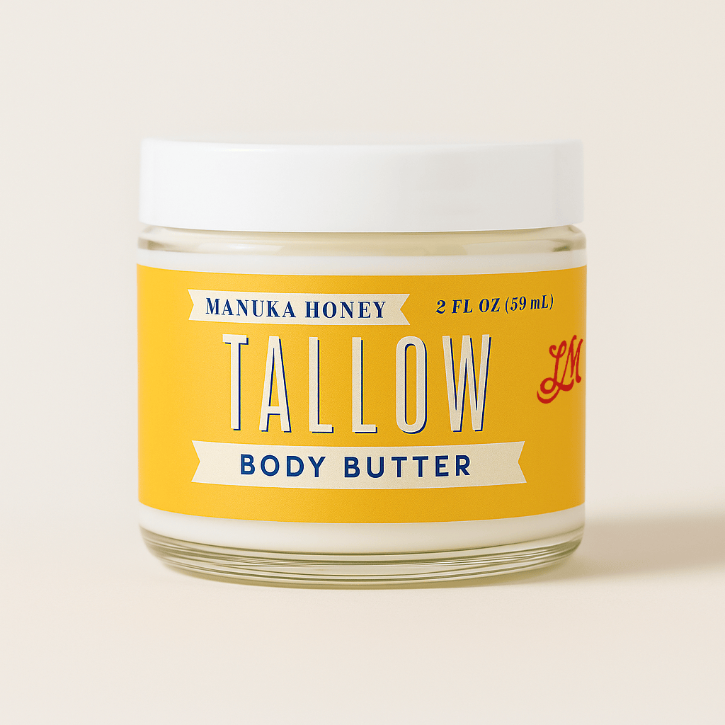 Lady May Tallow Body Cream/Lotion 2oz Manuka Honey &amp; Rosehip Tallow Body Butter