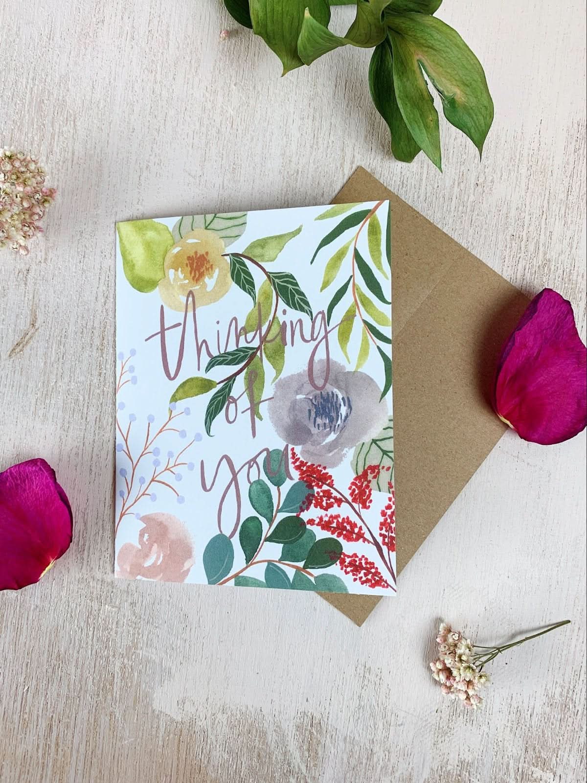 Ash &amp; Rose card Thinking Of You Card