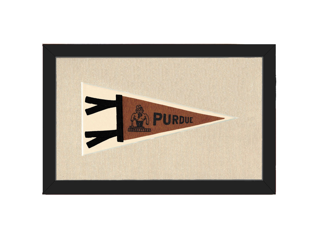 Americana Memories Vintage Pennants and Memorabilia Vintage Purdue Pennant